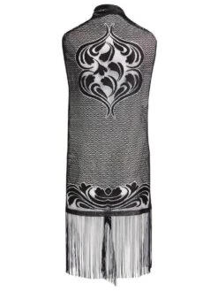 Lang Weste Mit Fransen LOVELY DOT Von Mademoiselle Coco Cavalière 10 Lang Weste Mit Fransen LOVELY DOT Von Mademoiselle Coco Cavalière -Femina Verkauf fransen weste schwarz 1671 mc19 mademoiselle coco cavaliere 2