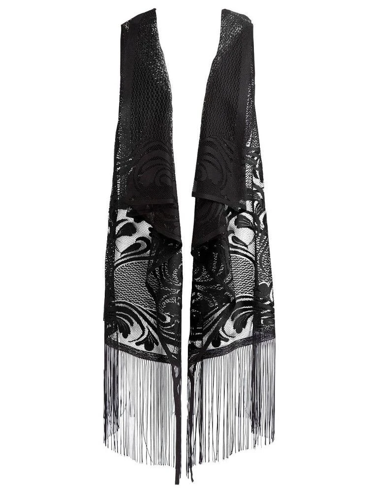 Lang Weste Mit Fransen LOVELY DOT Von Mademoiselle Coco Cavalière 4 Lang Weste Mit Fransen LOVELY DOT Von Mademoiselle Coco Cavalière – Bild 4