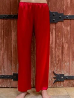 100% Seide PYJAMAHOSE Soie Unie Für Damen Marjolaine -Femina Verkauf hose seide lang rouge rot 3soi5803 0005 marjolaine 2