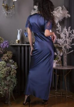 Stretchseide Nachtkleid Lang NINA Exklusiv Marjolaine -Femina Verkauf ka nachtkleid jeans nude 4nin3002 marjolaine 5 2 1