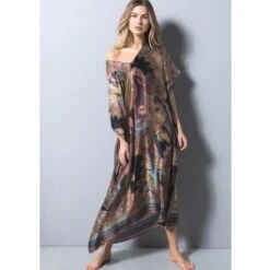 100% Seide Kaftan MILANO BLACK Von Eva B. Bitzer