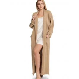 Kuschel-Baumwolle Morgenmantel SONJA Von Gattina 1 Kuschel-Baumwolle Morgenmantel SONJA Von Gattina