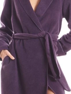 Morgenmantel KUSCHEL FLEECE Pflaume-violett Von Fiori Di Chiara -Femina Verkauf kuschel morgenmantel lila fc9137 fiori di chiara 5