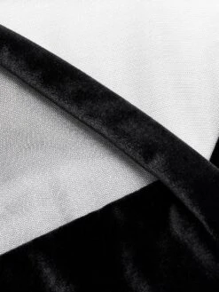 Kurzer Morgenmantel KIMONO TULLE Tüll Schwarz Von Cadolle -Femina Verkauf long kimono tulle et velours noir 4203af cadolle 5