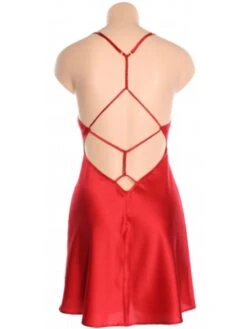 Seidennachthemd DAPHNEE Von Marjolaine -Femina Verkauf marjolaine seide nachthemd daphnee dap0101 rot ruecken