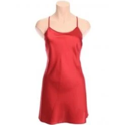 Seidennachthemd DAPHNEE Rot Oder Beere Von Marjolaine