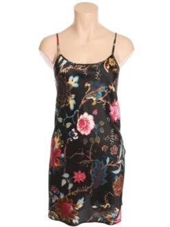Seidennachthemd FIDJI SATIN Stretchseide Von Marjolaine -Femina Verkauf marjolaine seide nachthemd fidji satin 4fid0101 floral 1