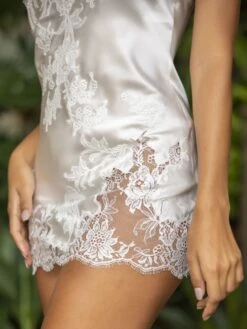 100% Seide Mini Combinette PHENIX No. 2 Exquisit Von Marjolaine -Femina Verkauf mini combinette seide 3phe0301 74weiss phenix marjolaine 3 2