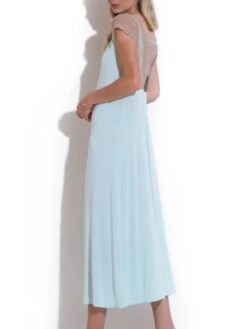 Modal Nachtkleid VERDE Lang Von Chiara Fiorini 9 Modal Nachtkleid VERDE Lang Von Chiara Fiorini -Femina Verkauf modal nachthemd tuerkis beige g9500 chiara fiorini 4 1