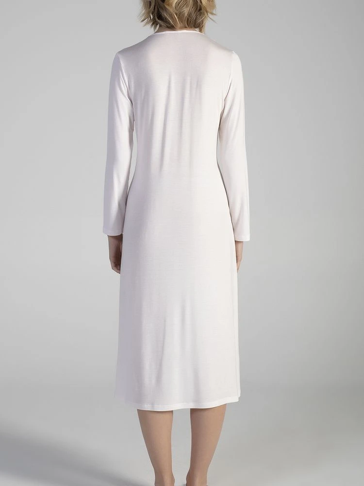 Modal Langarm Nachtkleid ANGEL In Rosa Von Verdiani 3 Modal Langarm Nachtkleid ANGEL In Rosa Von Verdiani – Bild 3