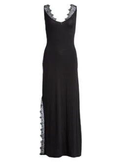 Modal Nachtkleid AURORA Schwarz Von Escora -Femina Verkauf modal nachtkleid schwarz 1693 e257 400 escora 4 1