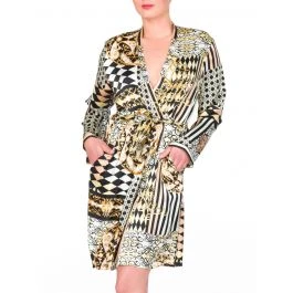 Kimono 100% Seide KIR ROYAL Schwarz-gold Von Eva B. Bitzer 1 Kimono 100% Seide KIR ROYAL Schwarz-gold Von Eva B. Bitzer