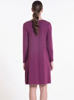 Modal Langarm Nachtkleid PRUGNA Violett Von Verdiani 8 Modal Langarm Nachtkleid PRUGNA Violett Von Verdiani -Femina Verkauf nachthemd modal pflaume 4828 verdiani 2