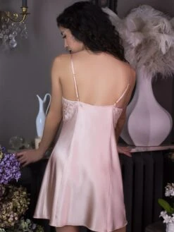 Stretchseide Nachthemd NINA Marjolaine Lingerie -Femina Verkauf nachthemd nina boudoir nude 4nin0101 marjolaine 3 1 1 1 1