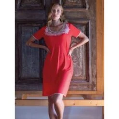 Modal Nachthemd Kurz SUMMER ROSSO No. 3 Korallenrot Von Chiara Fiorini