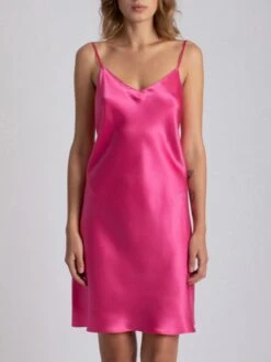 100% Seide Nachthemd CAROLINE Elegant Von Vivis -Femina Verkauf nachthemd seide caroline v00003 pink vivis 3 6 1 1