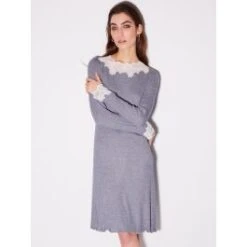 Modal Nachthemd DENIM In Jeansblau Von Chiara Fiorini