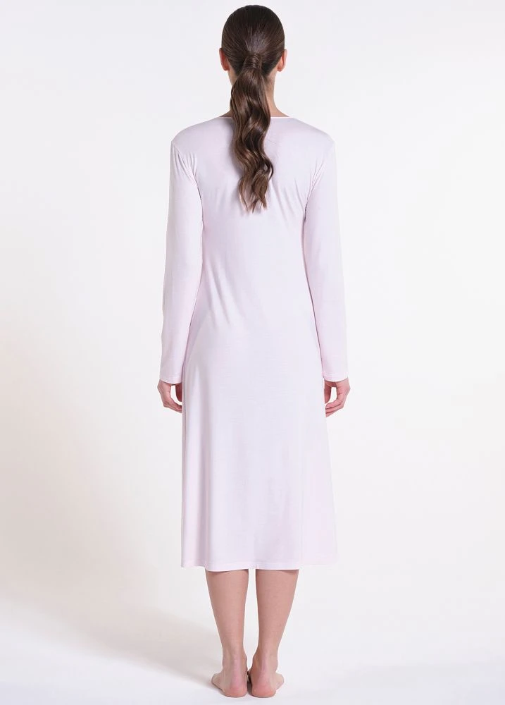 Modal Langarm Nachtkleid ANGEL No. 3 Zart-rosé Von Verdiani 4 Modal Langarm Nachtkleid ANGEL No. 3 Zart-rosé Von Verdiani – Bild 4