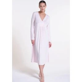 Modal Langarm Nachtkleid ANGEL No. 3 Zart-rosé Von Verdiani 1 Modal Langarm Nachtkleid ANGEL No. 3 Zart-rosé Von Verdiani
