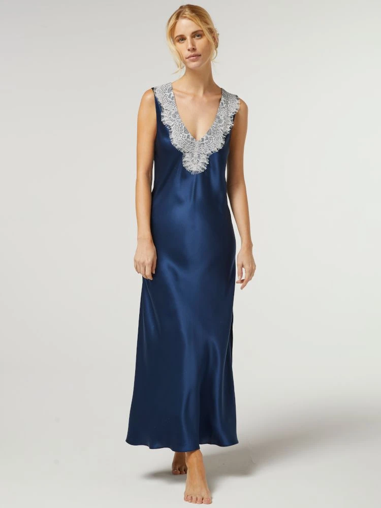 100% Seide Nachtkleid LEONA Lang Von Vivis 8 100% Seide Nachtkleid LEONA Lang Von Vivis – Bild 8