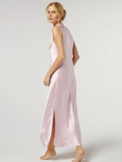 100% Seide Nachtkleid SIBILLE Von Vivis -Femina Verkauf nachtkleid seide lang v00609 sybille rosa vivis 2