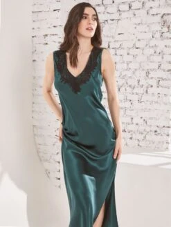 100% Seide Nachtkleid LEONA Lang Von Vivis 18 100% Seide Nachtkleid LEONA Lang Von Vivis -Femina Verkauf nachtkleid seide leona v00586 pinie vivis 1