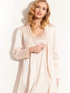 Seide Nachtkleid Lang SETA No. 5 Von Chiara Fiorini -Femina Verkauf nachtkleid seide satin gc188bis puder rose chiara fiorini dessous