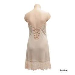 Nachthemd Aus Seidenjersey PURE DE LUXE Von Gattina -Femina Verkauf neglige 387403 praline gattina b 1