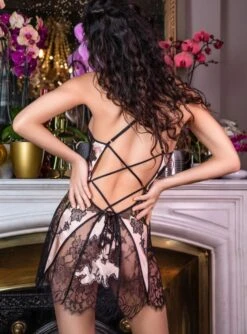 Seide Neglige NYMPHE No. 3 Kurz Bunt Marjolaine -Femina Verkauf neglige nymphe boudoir noir 4nym0103 marjolaine 3 1 1 1 1