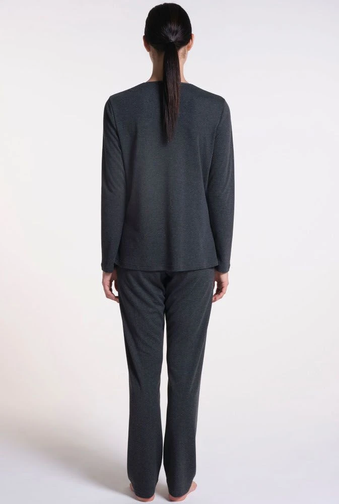 Soft Cotton Pyjama WKND No. 13 Anthrazit Von Verdiani 4 Soft Cotton Pyjama WKND No. 13 Anthrazit Von Verdiani – Bild 4
