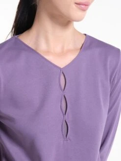 Soft Cotton Pyjama WKND No. 16 Malve Von Verdiani 6 Soft Cotton Pyjama WKND No. 16 Malve Von Verdiani -Femina Verkauf pyjama bio baumwolle malve 3825 weekend verdiani 3