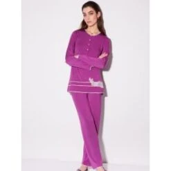Modal Pyjama Mit Knopfleiste Von Chiara Fiorini