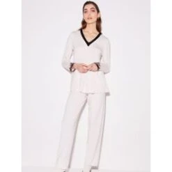 Modal Pyjama CORDA Hellbeige Von Chiara Fiorini