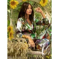 Seidenpyjama MAYA Schmetterlinge Von Marjolaine