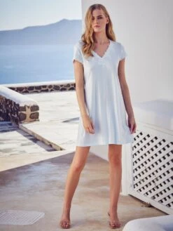 Modal Nachtkleid BLU SKY Von Fürstenberg Black Label -Femina Verkauf schlafshirt aqua 50304667 fuerstenberg