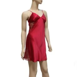 100% Seide Nachthemd EDEN PIPING Von Luna Di Seta -Femina Verkauf seide nachthemd l6b6005 rot9501 luna di seta