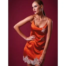 Seide Neglige WINTER DREAMS Rostrot Von Chiara Fiorini 1 Seide Neglige WINTER DREAMS Rostrot Von Chiara Fiorini