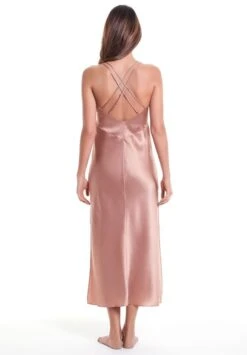 Seidennachthemd / Seidenkleid NEW SEDUCTION Von Luna Di Seta -Femina Verkauf seide neglige new seduction cognac vlst60540 luna di seta 4