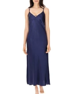 Seidennachthemd / Seidenkleid NEW SEDUCTION Von Luna Di Seta -Femina Verkauf seide neglige new seduction dunkelblau vlst60578 luna di seta 3