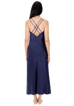 Seidennachthemd / Seidenkleid NEW SEDUCTION Von Luna Di Seta -Femina Verkauf seide neglige new seduction dunkelblau vlst60578 luna di seta 4