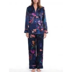 100% Seide Schlafanzug WINTER GARDEN Von Luna Di Seta