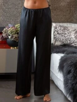 100% Seide PYJAMAHOSE Soie Unie Für Damen Marjolaine -Femina Verkauf seide pyjamahose soi5803 noir schwarz marjolaine 1