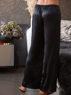 100% Seide PYJAMAHOSE Soie Unie Für Damen Marjolaine -Femina Verkauf seide pyjamahose soi5803 noir schwarz marjolaine 2