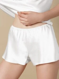 100% Seide SHORTS Soie Unie Von Marjolaine -Femina Verkauf seide shorts naturel soie unie marjolaine 8 1 1