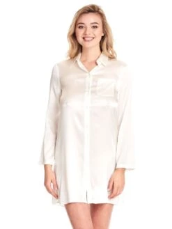 Seide Sleepshirt SEDUZIONE DI SETA Kurz Von Gattina -Femina Verkauf seide sleepshirt seduzione di seta 381453 weiss gattina 2 1 1 1