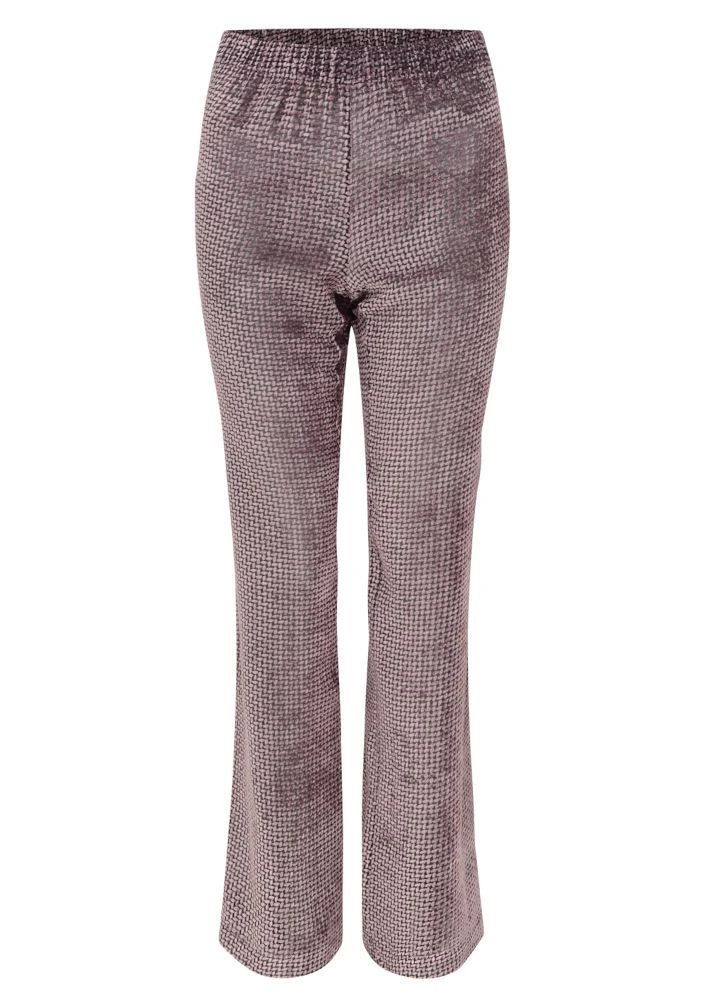 Ausbrennersamt Hausanzug ROSANNA 2 Tlg. Violett Von Room 24 4 Ausbrennersamt Hausanzug ROSANNA 2 Tlg. Violett Von Room 24 – Bild 4