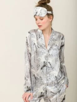 100% Seide Schlafanzug Elisabetha In JAPANESE GARDEN Von Radice -Femina Verkauf seidenpyjama elisabetha japanese garden radice 4 1