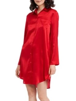 Seide Sleepshirt SEDUZIONE DI SETA Kurz Von Gattina -Femina Verkauf sleepshirt seide 381453 rot gattina 1 1 1