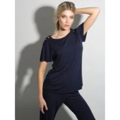 Modal Kurzarm-Schlafanzug WKND No. 19 Dunkelblau Von Verdiani