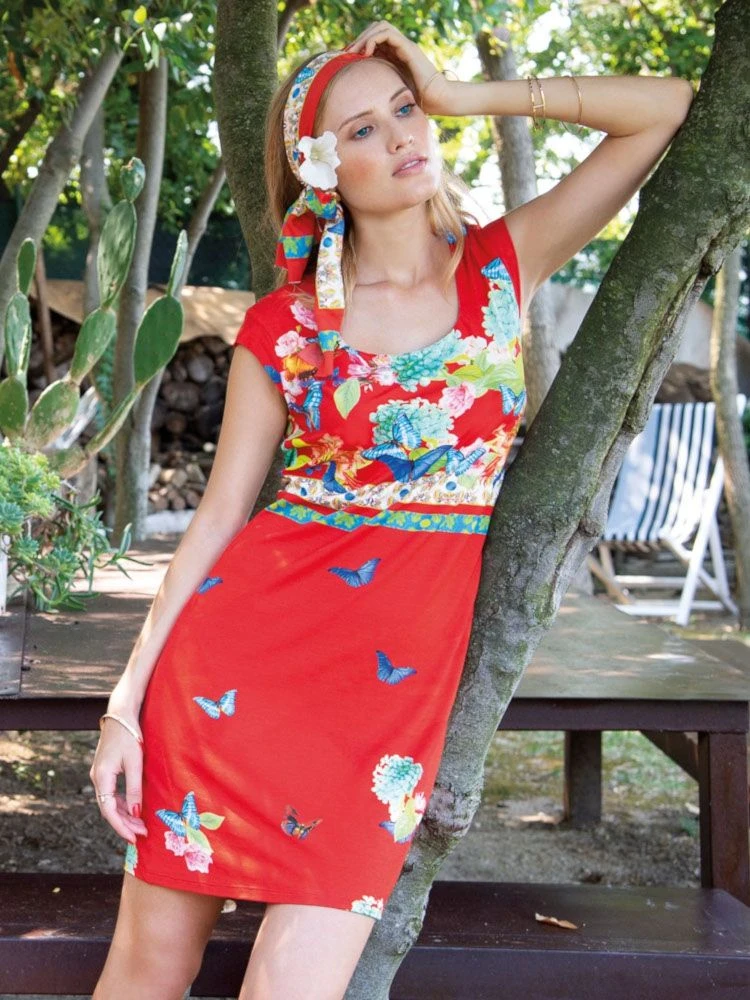 Viscose Strandkleid PAPILLON No. 2 Von Chiara Fiorini 2 Viscose Strandkleid PAPILLON No. 2 Von Chiara Fiorini – Bild 2